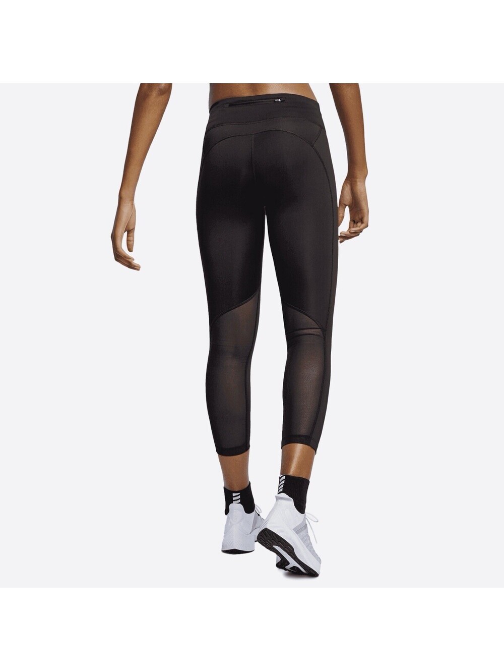 Nike Fast Crop Running 7/8 Tights Mid Rise Tight Fit BV0038-010 Black XS New